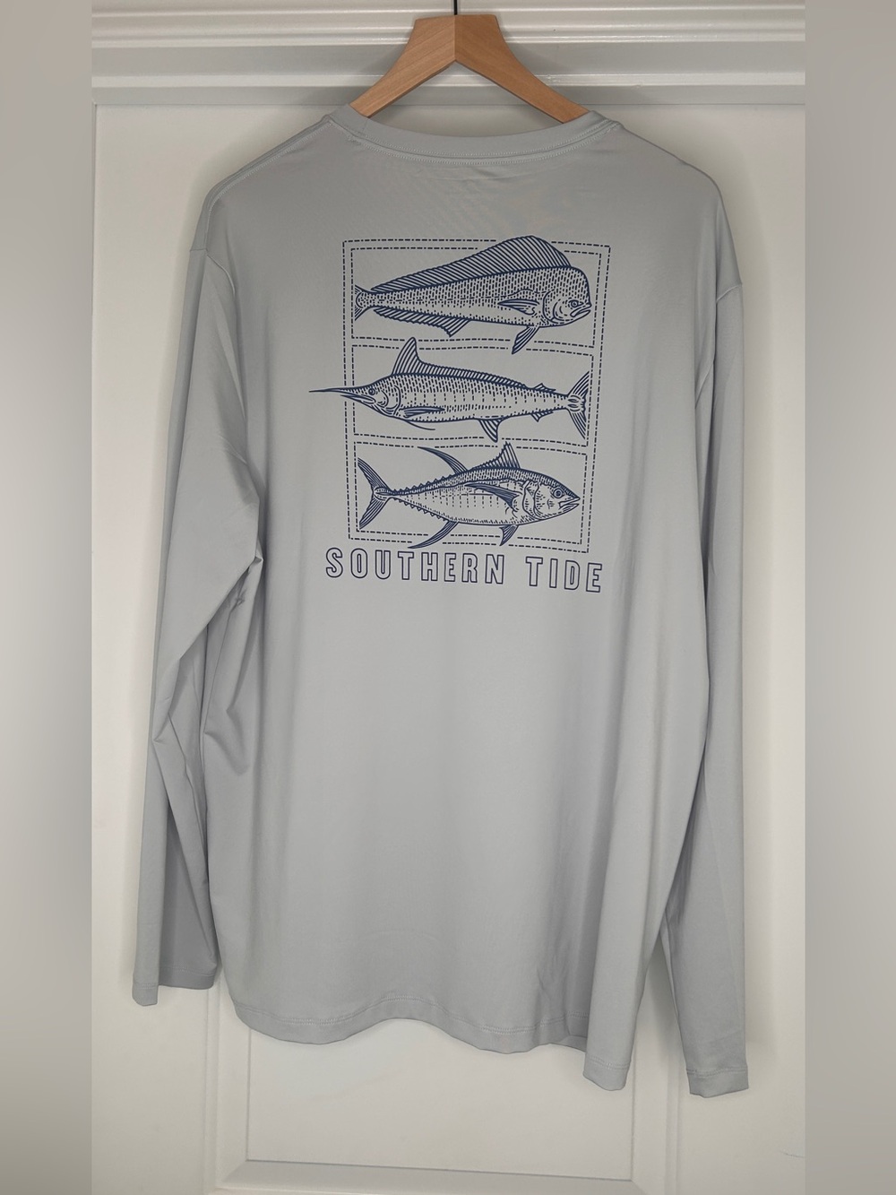 NWT Men’s Southern Tide Platinum G Skipjack Performance Long Sleeve Shirt, L - Picture 9 of 9